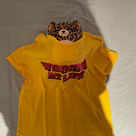 Zara yellow glittery t-shirt - Picture 2 of 3